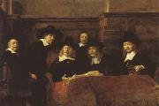 REMBRANDT Harmenszoon van Rijn The Syndics of the Amsterdam Clothmakers'Guild (mk08) USA oil painting reproduction